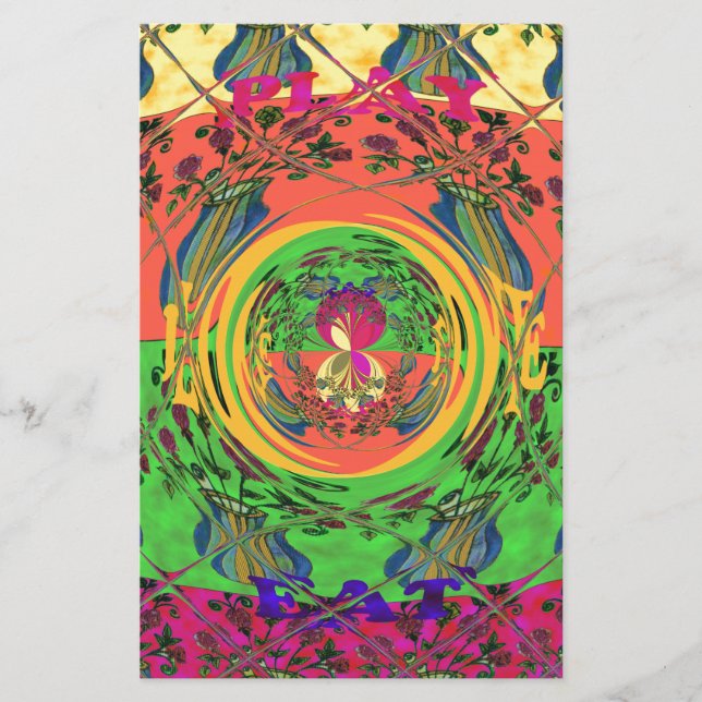 Papeterie Jolie et belle florale Motif Art Imprimer Design (Devant)