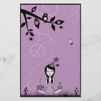 Papeterie Jolie Mlle Purple Stationery