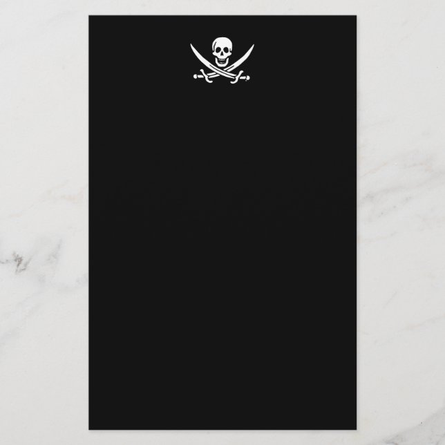 Papeterie Jolly roger drapeau de pirate (Devant)