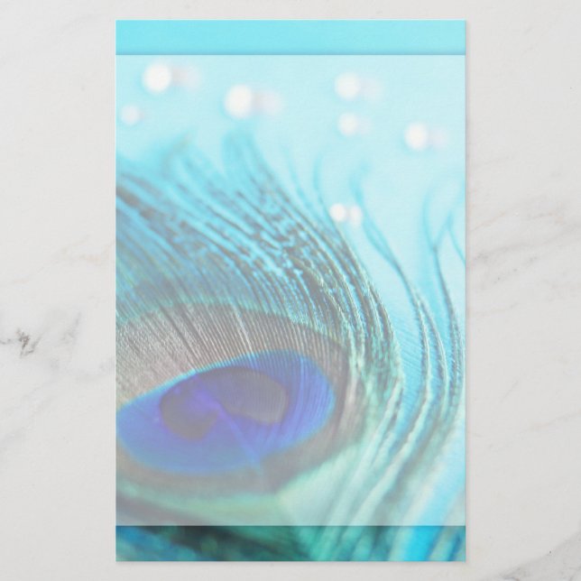 Papeterie Joyaux Turquoises Chic Peacock (Devant)