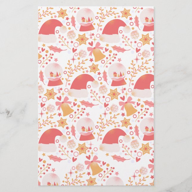 Papeterie Joyeux monochrome : collection d'art Doodé Noël (Devant)