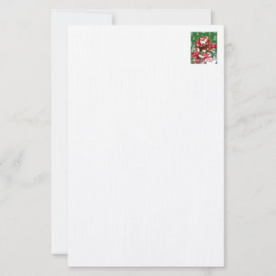 Papeterie Joyeux Noël Rouge Blanc Papier