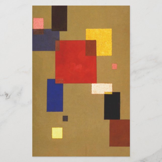 Papeterie Kandinsky Treize Rectangles peinture Abstraite (Devant)
