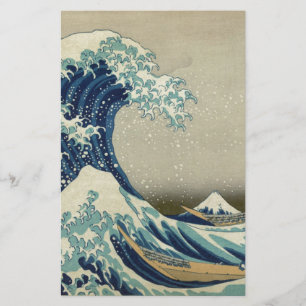Papeterie Katsushika Hokusai : La Grande Vague à Kanagawa