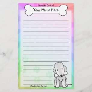 Papeterie Kawaii Bedlington Terrier