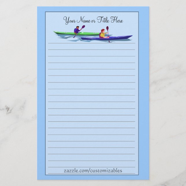 Papeterie Kayaking (Devant)