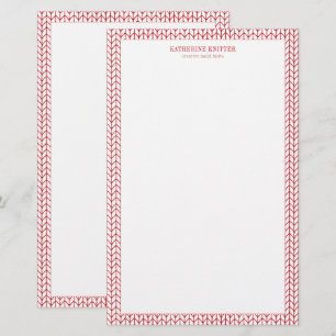 Papeterie KNIT DE LIGNE ROUGE 5,5x8,5