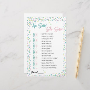 Papeterie La Crème De Glace Sprinkes Il A Dit Qu'Elle A Dit