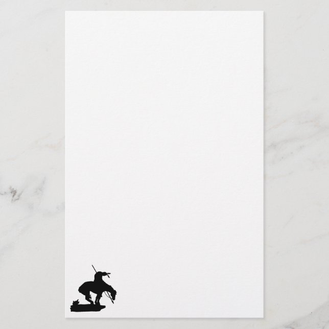 Papeterie La fin de la Silhouette de piste Papier stationnai (Devant)