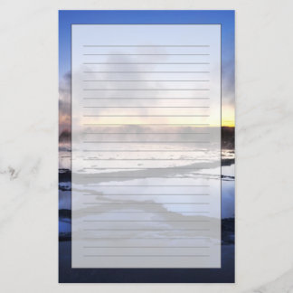 Papeterie La fumée de Geyser au coucher du soleil