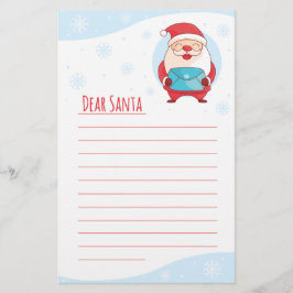 Papeterie La lettre mignonne d'amusement au cher père noël a