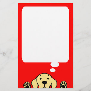 Papeterie Labrador jaune vous observant