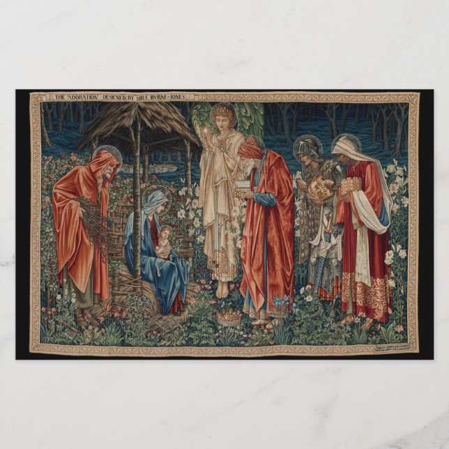 Papeterie L'Adoration des Mages (par Edward Burne-Jones) (Devant)