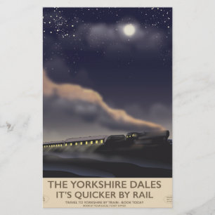 Papeterie L'affiche de la Yorkshire Dales Railway