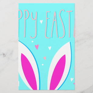 Papeterie lapin de pâques heureux