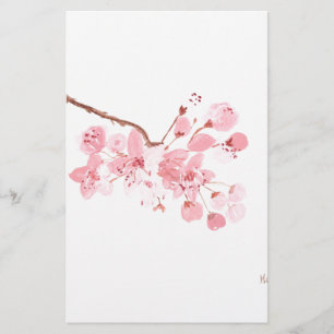 Papeterie l'art en fleurs de cerisier
