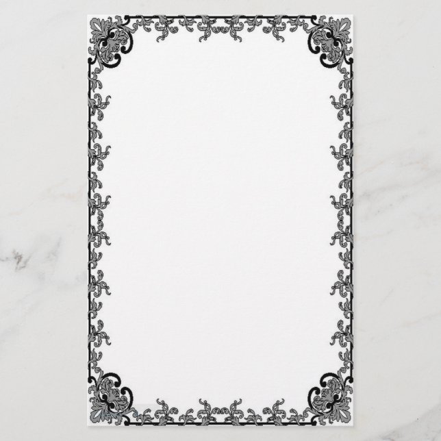 Papeterie Le baroque dans stationnaire noir (Devant)