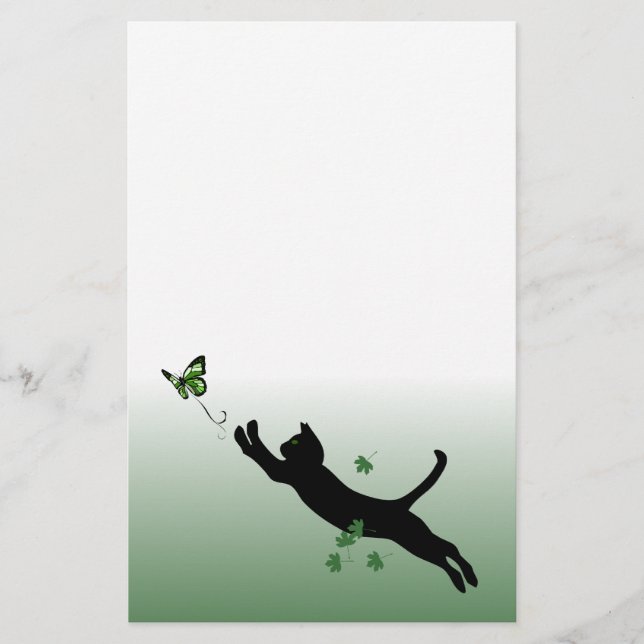 Papeterie Le chat et le papillon (Devant)