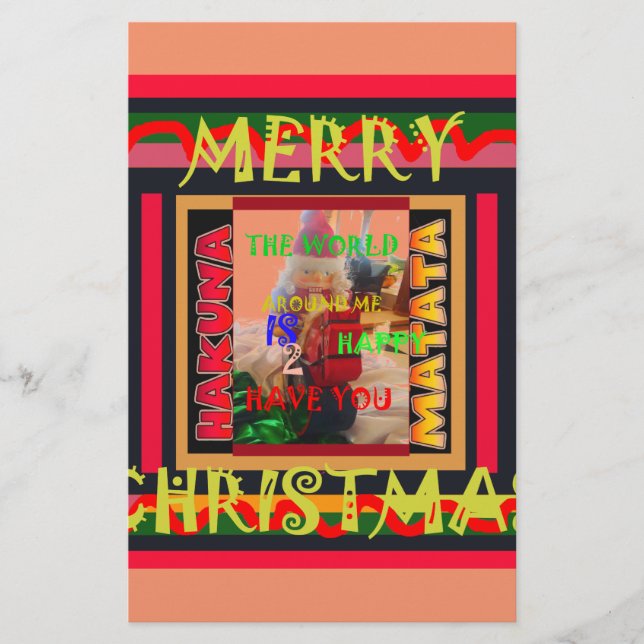 Papeterie Le monde autour de moi est heureux que vous me col (Devant)