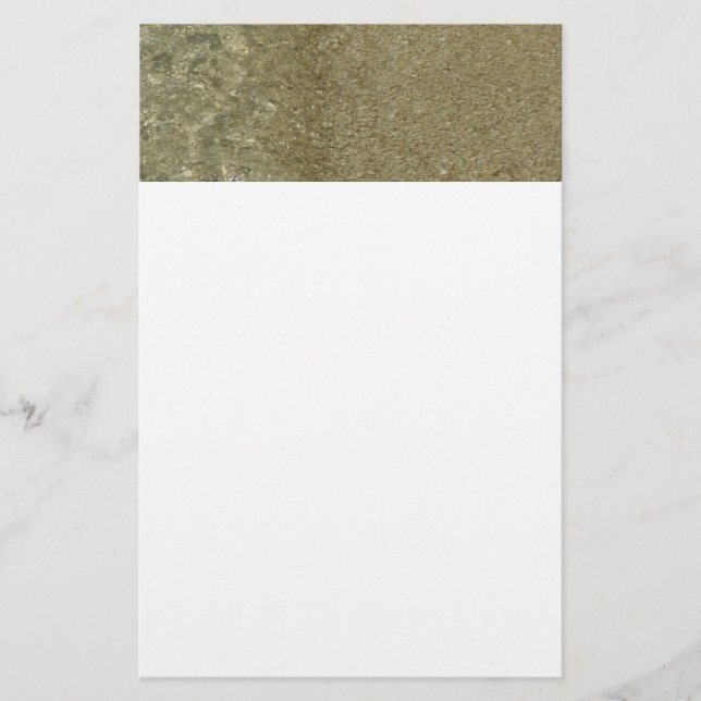 Papeterie L'eau sur la plage II Photographie Abstraite de la (Devant)