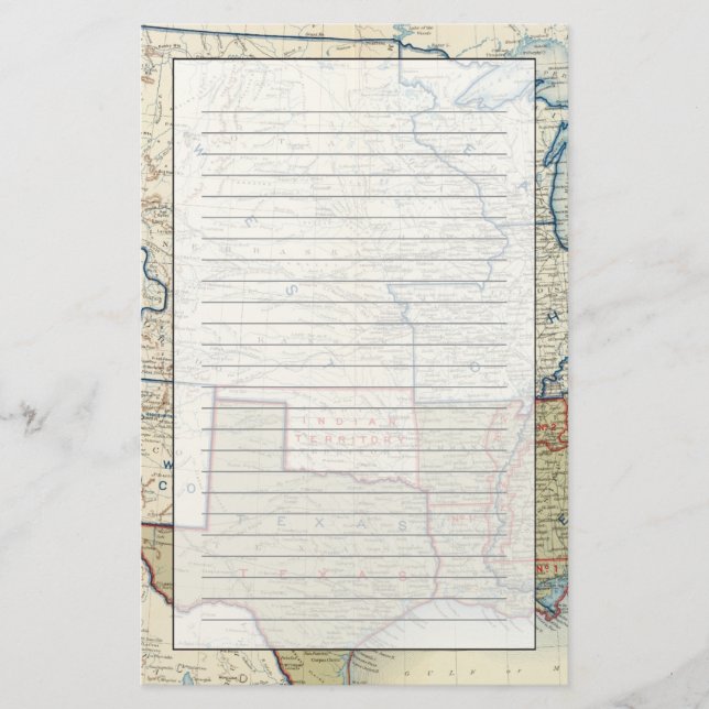 Papeterie Les Etats-Unis en juin 1861 (Devant)