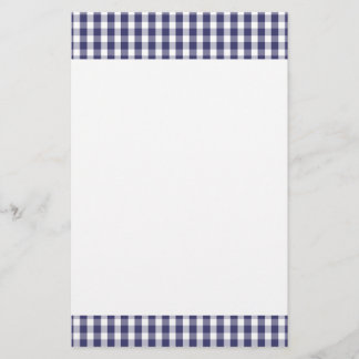 Papeterie Les Etats-Unis marquent le guingan bleu et blanc