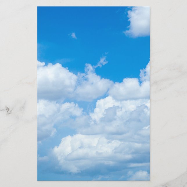 Papeterie Les nuages du ciel bleu ciel Arrière - plan Ciel p (Devant)