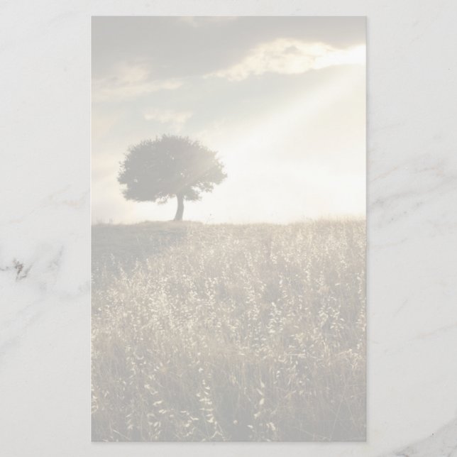 Papeterie Les rayons de lumière traversent le ciel dramatiqu (Devant)