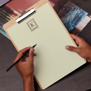 Papeterie LETTRE MONOGRAPHIQUE vintage CADRE Floral Nouveau