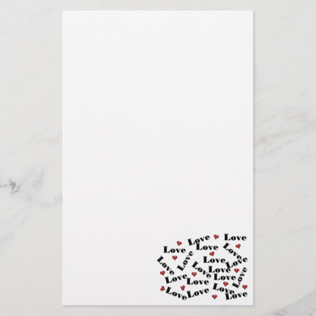 Papeterie Lettres d'amour assortissant des ensembles (Devant)