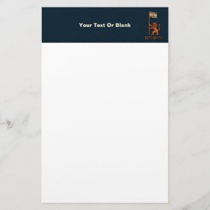 Papeterie Lion Du Jour De Jérusalem Avec Drapeau