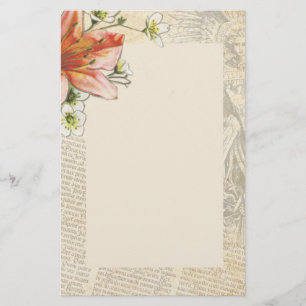 Papeterie Lis de Pâques Texte Latin Ange Religieux