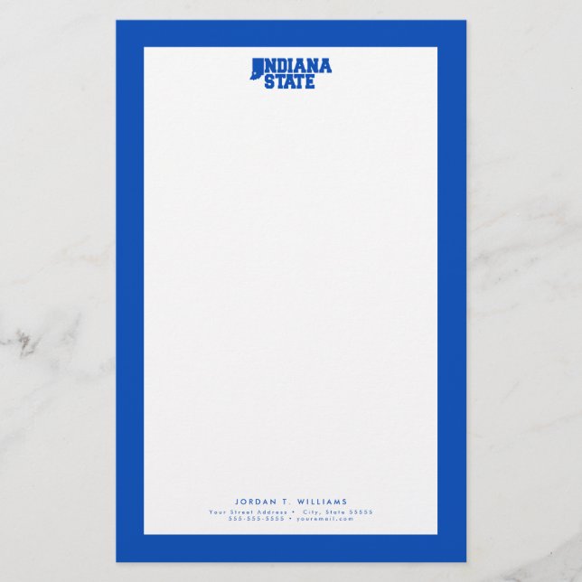 Papeterie Logo Indiana State (Devant)