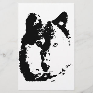Papeterie Loup d'art pop