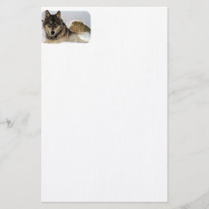Papeterie Loup gris ou loup de bois de construction