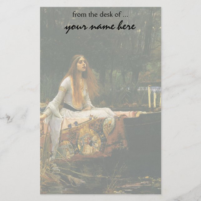 Papeterie Madame de Shalott sur le bateau par le château (Devant)