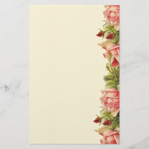 Papeterie Magnifique Vintage Apricot Roses Élégant