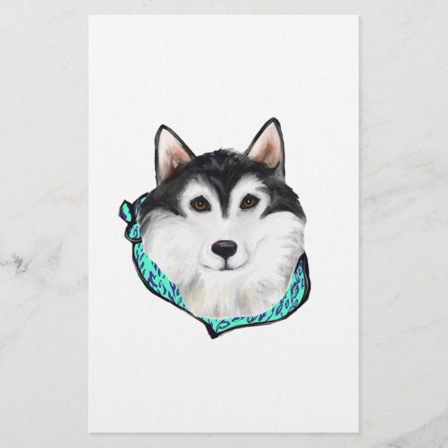 Papeterie Malamute d'Alaska (Devant)