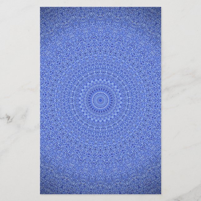 Papeterie Mandala bleu (Devant)