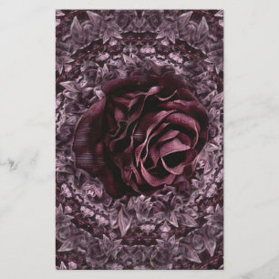 Papeterie Mandala de rose 