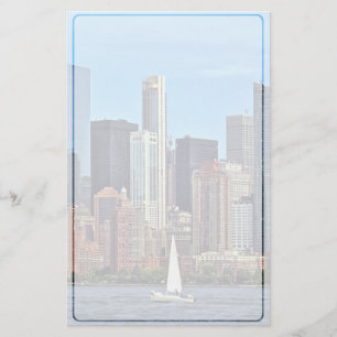 Papeterie Manhattan NY - Voilier Par Manhattan Skyline