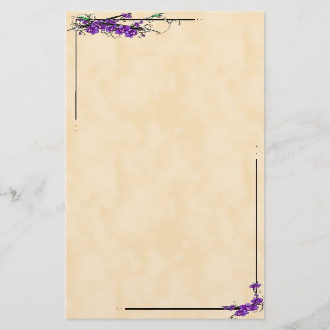 Papeterie Manuscrits d'orchidée (Devant)
