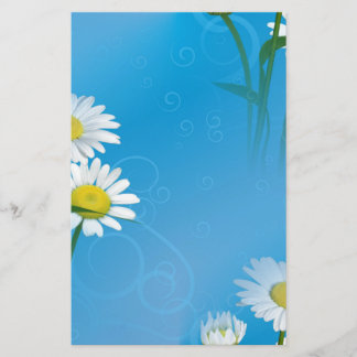 Papeterie marguerite bleue