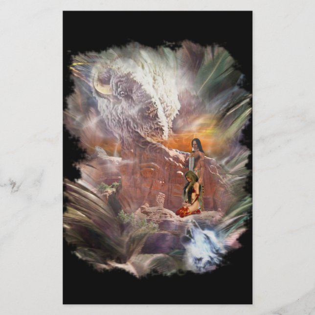 Papeterie Mariage indien américain Night Vignette (Devant)