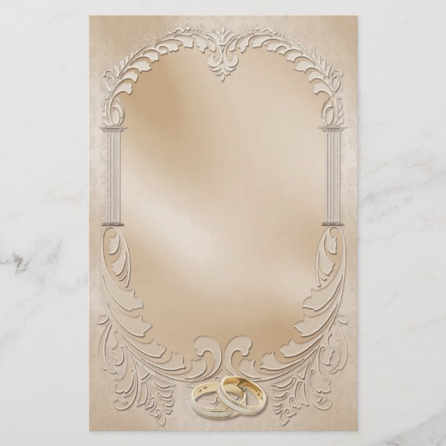 Papeterie Mariage satiné (Devant)