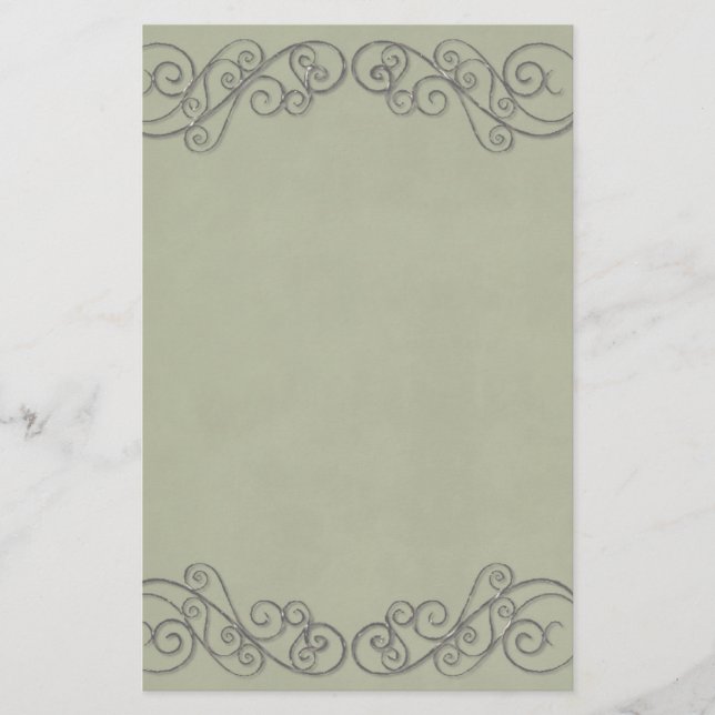 Papeterie Mariage Vert Vintage (Devant)