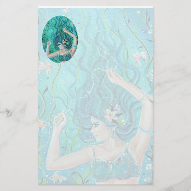 Papeterie Maya Mermaid par Renee L. Lavoie (Devant)