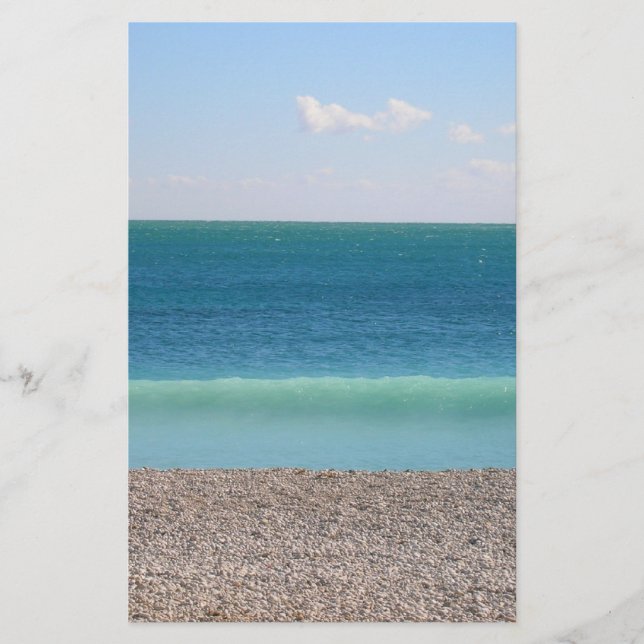 Papeterie Mer bleue claire stationnaire (Devant)