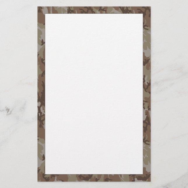 Papeterie Message sur Camo (Devant)