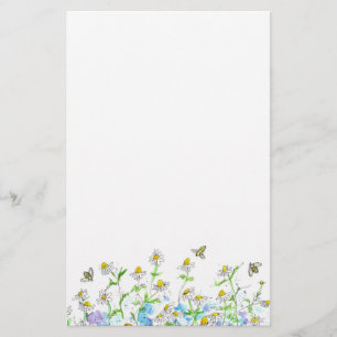Papeterie Miel Bee Chamomile Flower Garden Art
